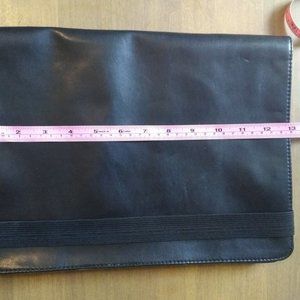 Moleskine black leather laptop case